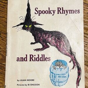Vintage Paperback Book Spooky Rhymes and Riddles by Lilian Moore